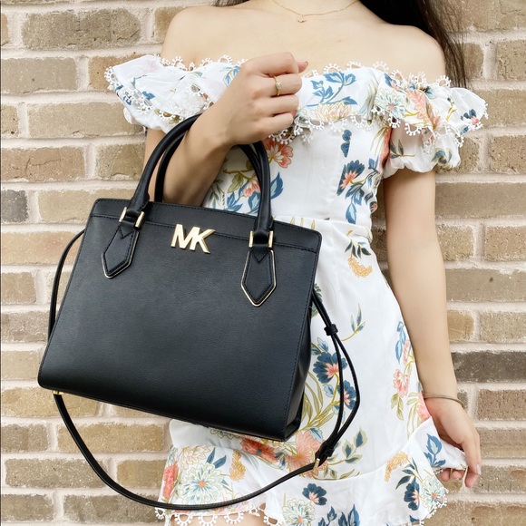 Michael Kors Large Satchel Black Wallet SET - Picture 7 of 7